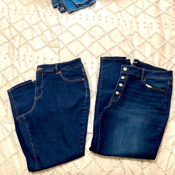 Maurices Denim - 2 Pairs Maurices Jeans Dark Wash High Waist Jeans 20W